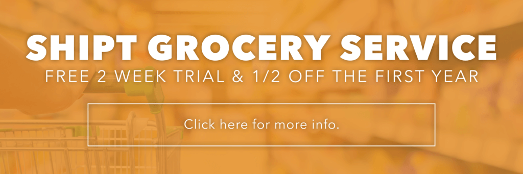 Shipt Grocery Service - Free 2 Week Trial & 1/2 off the first year - Click here for more info.