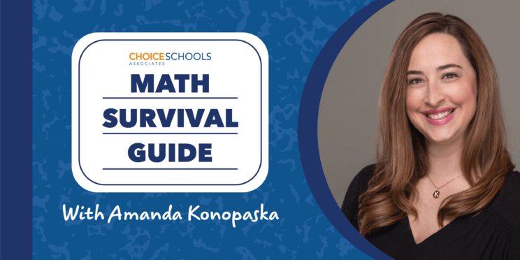 Math Survival Guide Graphic featuring Amanda Konopaska